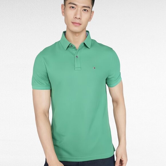 NWT XS S M XXL Tommy Hilfiger THFLEX SLIM FIT POLO 78E9892 312 - Picture 1 of 5